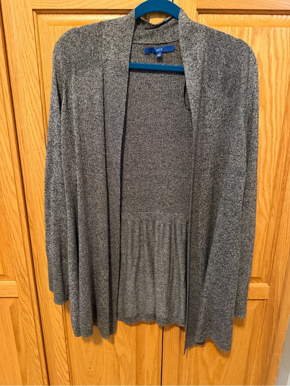 Apt. 9 Gray Open-Front Women’s Cardigan Sweater - 2x